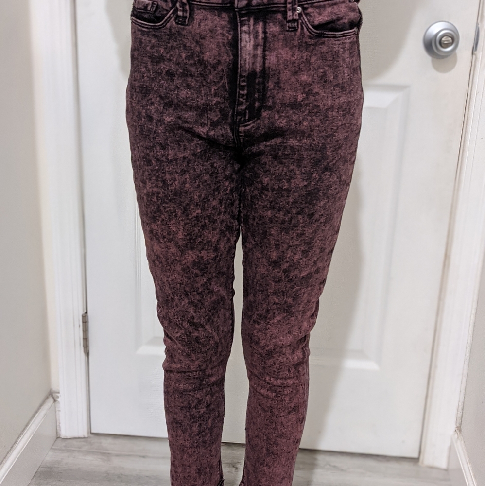 High rise skinny jeans